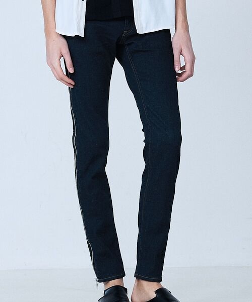 5351POUR LES HOMMES / 5351プール・オム デニムパンツ | 【サイドジップ】ウォッシュド スキニー デニム【予約】 | 詳細2