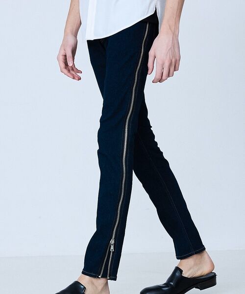 5351POUR LES HOMMES / 5351プール・オム デニムパンツ | 【サイドジップ】ウォッシュド スキニー デニム【予約】 | 詳細3