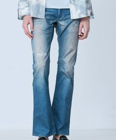 5351POUR LES HOMMES / 5351プール・オム デニムパンツ | 【プリント】フレア デニム パンツ【予約】