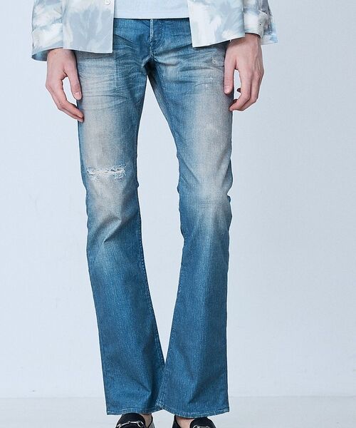 5351POUR LES HOMMES / 5351プール・オム デニムパンツ | 【プリント】フレア デニム パンツ【予約】 | 詳細2