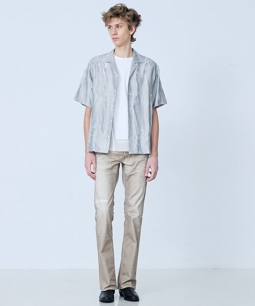 5351POUR LES HOMMES / 5351プール・オム デニムパンツ | 【プリント】フレア デニム パンツ | 詳細21