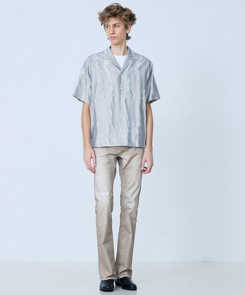 5351POUR LES HOMMES / 5351プール・オム デニムパンツ | 【プリント】フレア デニム パンツ | 詳細22