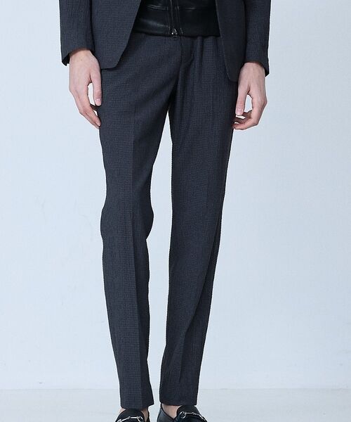 5351POUR LES HOMMES / 5351プール・オム スラックス・ドレスパンツ | 【セットアップ対応】ワッシャー メッシュ スラックス【予約】（チャコールグレー）