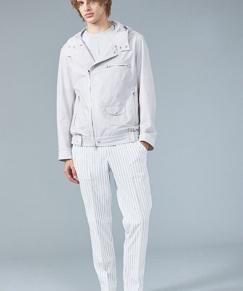 5351POUR LES HOMMES / 5351プール・オム スラックス・ドレスパンツ | 【セットアップ対応】Dot Air サッカーストライプ スラックス【予約】 | 詳細12