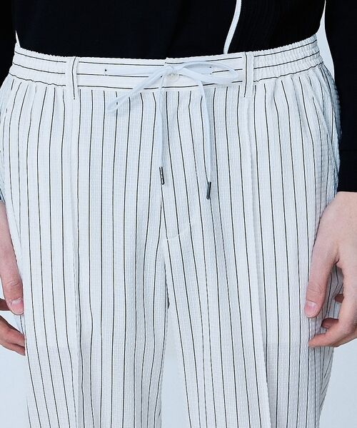 5351POUR LES HOMMES / 5351プール・オム スラックス・ドレスパンツ | 【セットアップ対応】Dot Air サッカーストライプ スラックス【予約】 | 詳細2