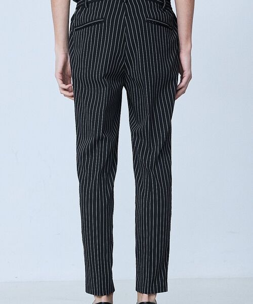 5351POUR LES HOMMES / 5351プール・オム スラックス・ドレスパンツ | 【セットアップ対応】Dot Air サッカーストライプ スラックス【予約】 | 詳細16