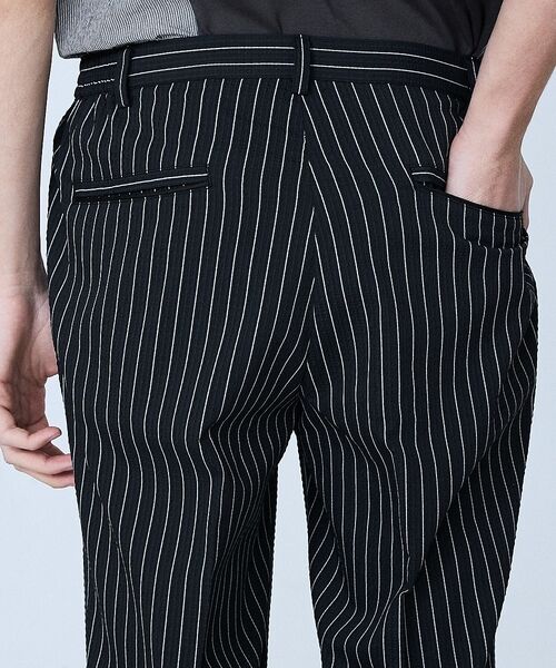 5351POUR LES HOMMES / 5351プール・オム スラックス・ドレスパンツ | 【セットアップ対応】Dot Air サッカーストライプ スラックス【予約】 | 詳細17