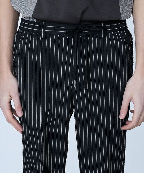 5351POUR LES HOMMES / 5351プール・オム スラックス・ドレスパンツ | 【セットアップ対応】Dot Air サッカーストライプ スラックス【予約】 | 詳細18