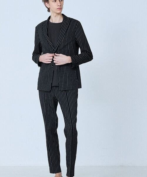 5351POUR LES HOMMES / 5351プール・オム スラックス・ドレスパンツ | 【セットアップ対応】Dot Air サッカーストライプ スラックス【予約】 | 詳細22