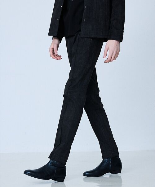 5351POUR LES HOMMES / 5351プール・オム デニムパンツ | 【セットアップ対応】タックテーパード デニム スラックス | 詳細13