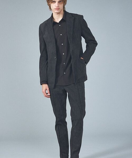 5351POUR LES HOMMES / 5351プール・オム デニムパンツ | 【セットアップ対応】タックテーパード デニム スラックス【予約】 | 詳細10