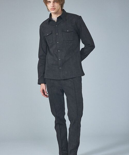 5351POUR LES HOMMES / 5351プール・オム デニムパンツ | 【セットアップ対応】タックテーパード デニム スラックス【予約】 | 詳細12