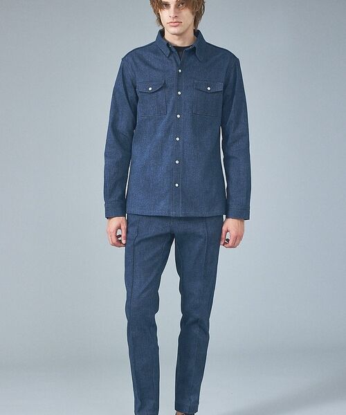 5351POUR LES HOMMES / 5351プール・オム デニムパンツ | 【セットアップ対応】タックテーパード デニム スラックス【予約】 | 詳細16