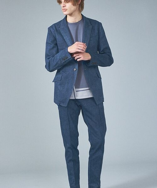 5351POUR LES HOMMES / 5351プール・オム デニムパンツ | 【セットアップ対応】タックテーパード デニム スラックス【予約】 | 詳細17