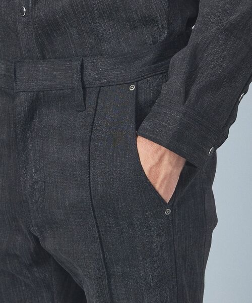 5351POUR LES HOMMES / 5351プール・オム デニムパンツ | 【セットアップ対応】タックテーパード デニム スラックス【予約】 | 詳細7