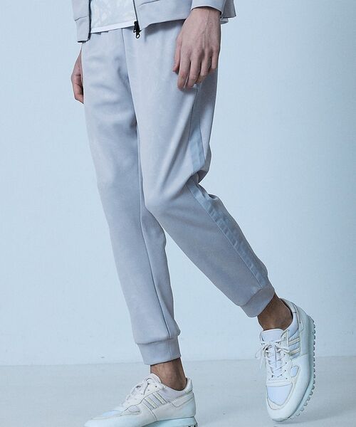 5351POUR LES HOMMES / 5351プール・オム パンツ | 【セットアップ対応】リーフ柄　ジョグパンツ【予約】（ライトグレー）