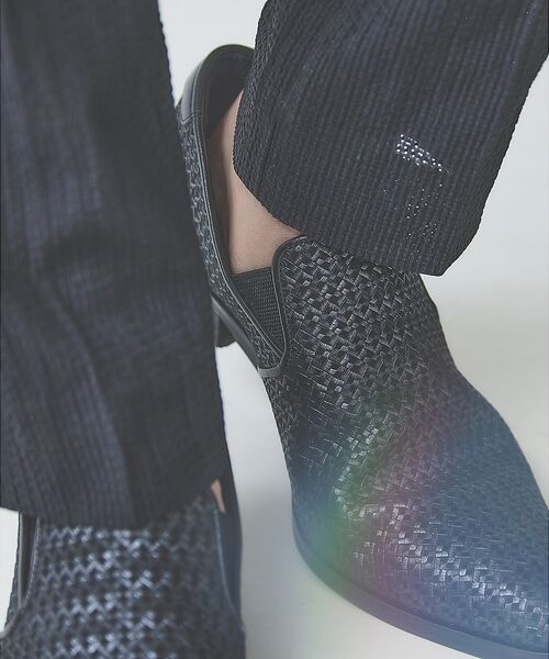 5351POUR LES HOMMES / 5351プール・オム シューズ | 【パナマメッシュ】メッシュレザー ヒール スリッポン【予約】 | 詳細3