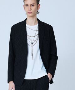 5351POUR LES HOMMES / 5351プール・オム テーラードジャケット | 【セットアップ対応】幾何学柄 ジャガード ジャケット【予約】