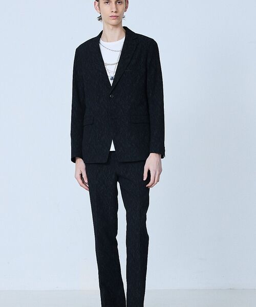 5351POUR LES HOMMES / 5351プール・オム テーラードジャケット | 【セットアップ対応】幾何学柄 ジャガード ジャケット【予約】 | 詳細2