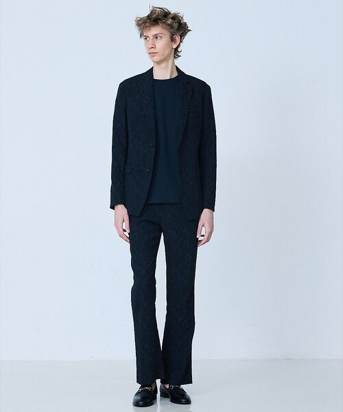 5351POUR LES HOMMES / 5351プール・オム テーラードジャケット | 【セットアップ対応】幾何学柄 ジャガード ジャケット【予約】 | 詳細5