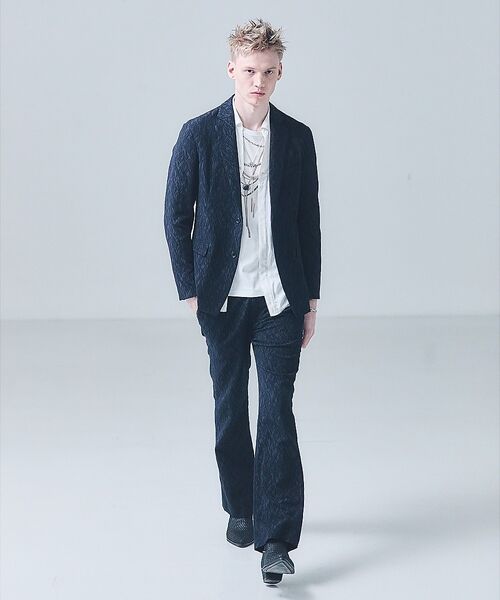 5351POUR LES HOMMES / 5351プール・オム テーラードジャケット | 【セットアップ対応】幾何学柄 ジャガード ジャケット【予約】 | 詳細6