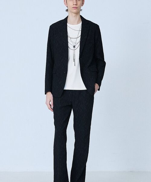 5351POUR LES HOMMES / 5351プール・オム テーラードジャケット | 【セットアップ対応】幾何学柄 ジャガード ジャケット【予約】 | 詳細5