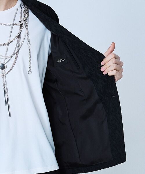 5351POUR LES HOMMES / 5351プール・オム テーラードジャケット | 【セットアップ対応】幾何学柄 ジャガード ジャケット【予約】 | 詳細15