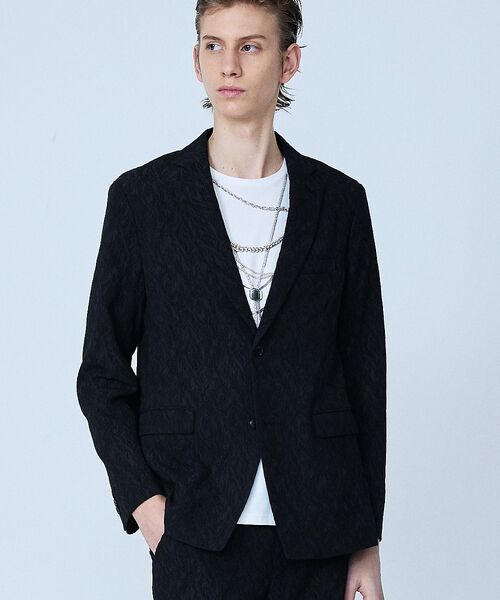 5351POUR LES HOMMES / 5351プール・オム テーラードジャケット | 【セットアップ対応】幾何学柄 ジャガード ジャケット【予約】 | 詳細6