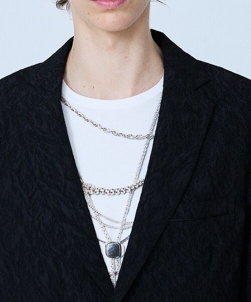 5351POUR LES HOMMES / 5351プール・オム テーラードジャケット | 【セットアップ対応】幾何学柄 ジャガード ジャケット【予約】 | 詳細9