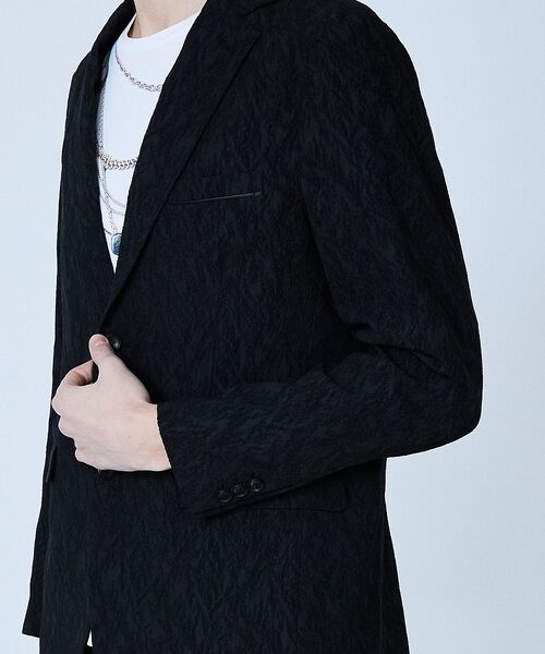 5351POUR LES HOMMES / 5351プール・オム テーラードジャケット | 【セットアップ対応】幾何学柄 ジャガード ジャケット【予約】 | 詳細10