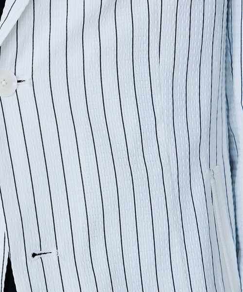 5351POUR LES HOMMES / 5351プール・オム テーラードジャケット | 【セットアップ対応】Dot Air サッカーストライプ ジャケット【予約】 | 詳細1