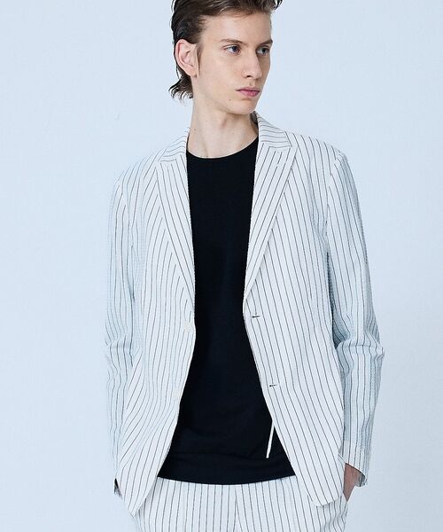 5351POUR LES HOMMES / 5351プール・オム テーラードジャケット | 【セットアップ対応】Dot Air サッカーストライプ ジャケット【予約】 | 詳細2