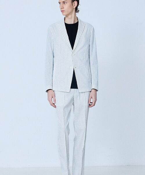 5351POUR LES HOMMES / 5351プール・オム テーラードジャケット | 【セットアップ対応】Dot Air サッカーストライプ ジャケット【予約】 | 詳細6