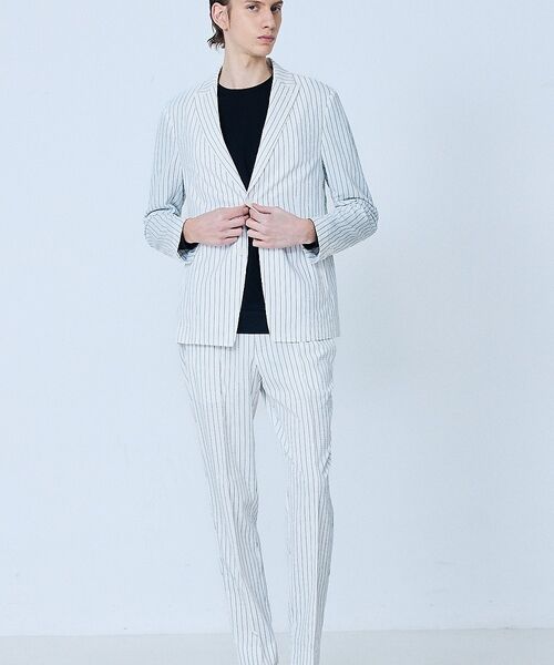 5351POUR LES HOMMES / 5351プール・オム テーラードジャケット | 【セットアップ対応】Dot Air サッカーストライプ ジャケット【予約】 | 詳細7