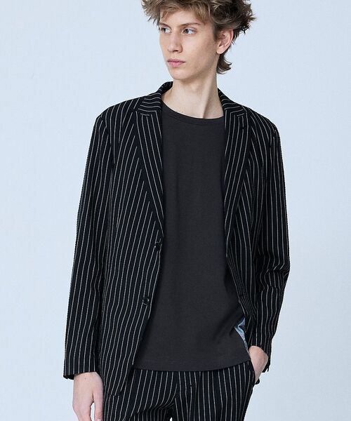 5351POUR LES HOMMES / 5351プール・オム テーラードジャケット | 【セットアップ対応】Dot Air サッカーストライプ ジャケット【予約】 | 詳細19