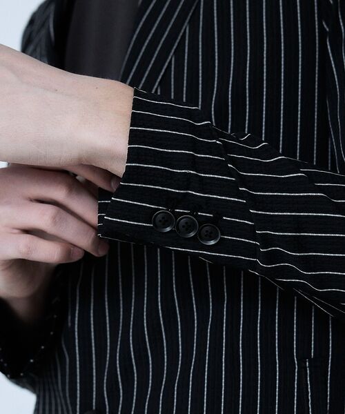 5351POUR LES HOMMES / 5351プール・オム テーラードジャケット | 【セットアップ対応】Dot Air サッカーストライプ ジャケット【予約】 | 詳細14