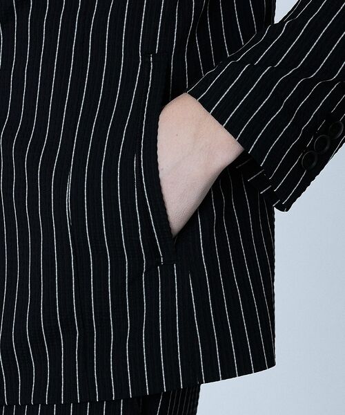 5351POUR LES HOMMES / 5351プール・オム テーラードジャケット | 【セットアップ対応】Dot Air サッカーストライプ ジャケット【予約】 | 詳細15