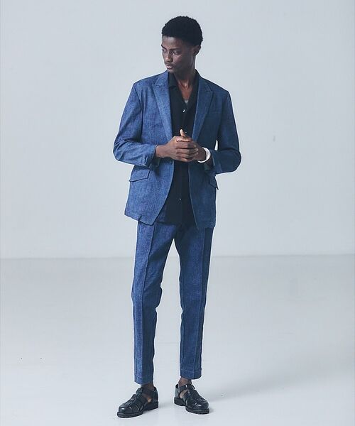 5351POUR LES HOMMES / 5351プール・オム テーラードジャケット | 【セットアップ対応】ピークドラペル デニム ジャケット | 詳細1