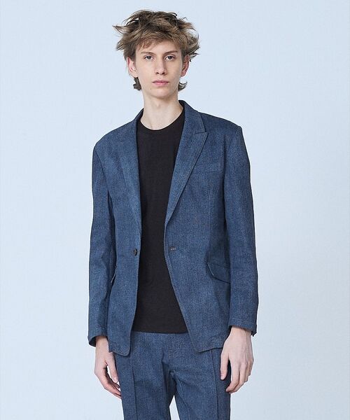 5351POUR LES HOMMES / 5351プール・オム テーラードジャケット | 【セットアップ対応】ピークドラペル デニム ジャケット | 詳細13