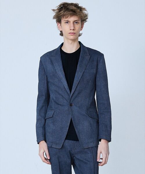 5351POUR LES HOMMES / 5351プール・オム テーラードジャケット | 【セットアップ対応】ピークドラペル デニム ジャケット | 詳細2