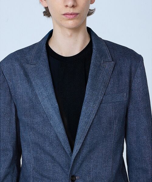 5351POUR LES HOMMES / 5351プール・オム テーラードジャケット | 【セットアップ対応】ピークドラペル デニム ジャケット | 詳細5
