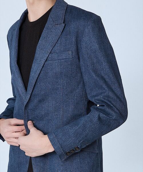 5351POUR LES HOMMES / 5351プール・オム テーラードジャケット | 【セットアップ対応】ピークドラペル デニム ジャケット | 詳細6