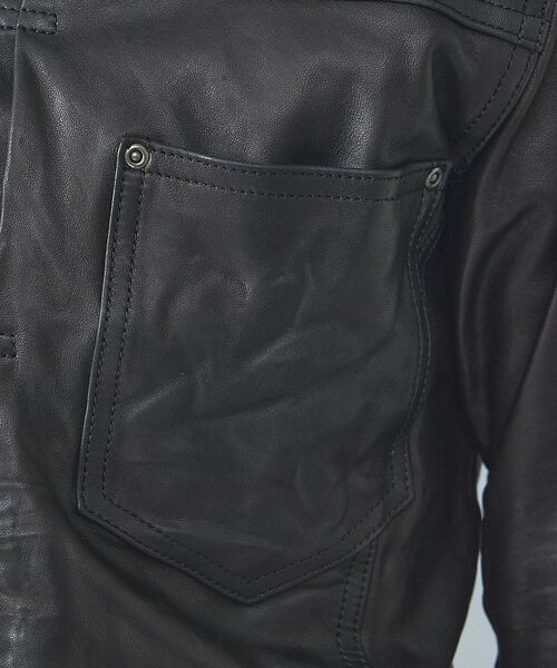 5351POUR LES HOMMES / 5351プール・オム レザーブルゾン・ジャケット | 【ラムレザー/デニム】Gジャン/ジャケット【予約】 | 詳細8