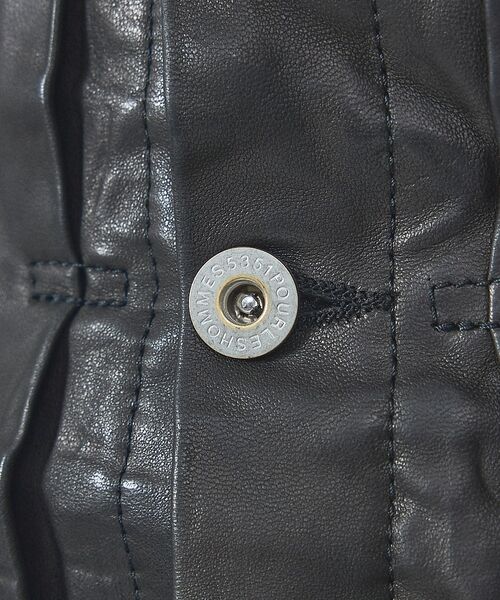 5351POUR LES HOMMES / 5351プール・オム レザーブルゾン・ジャケット | 【ラムレザー/デニム】Gジャン/ジャケット【予約】 | 詳細9