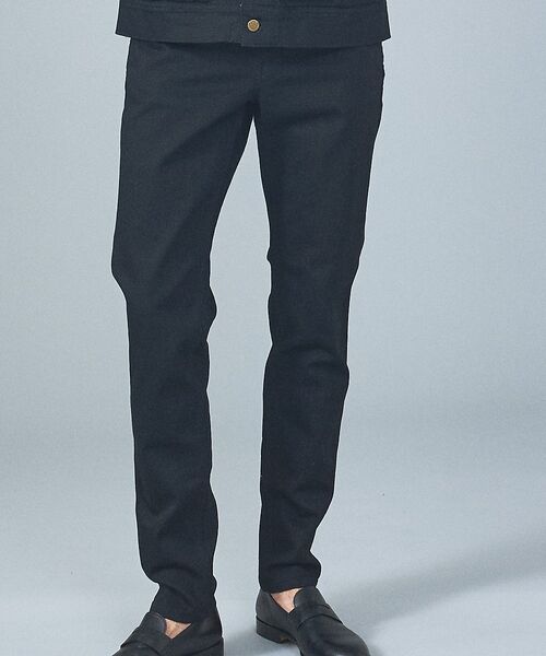 5351POUR LES HOMMES / 5351プール・オム デニムパンツ | 【コラボ企画/セットアップ対応】LEE/リー 101Z テーパード スキニー デ(ブラック)