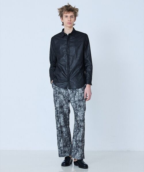 5351POUR LES HOMMES / 5351プール・オム シャツ・ブラウス | 【リーフ柄】エンボス 長袖 シャツ | 詳細6