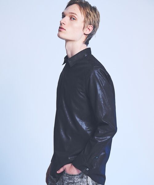 5351POUR LES HOMMES / 5351プール・オム シャツ・ブラウス | 【リーフ柄】エンボス 長袖 シャツ | 詳細18