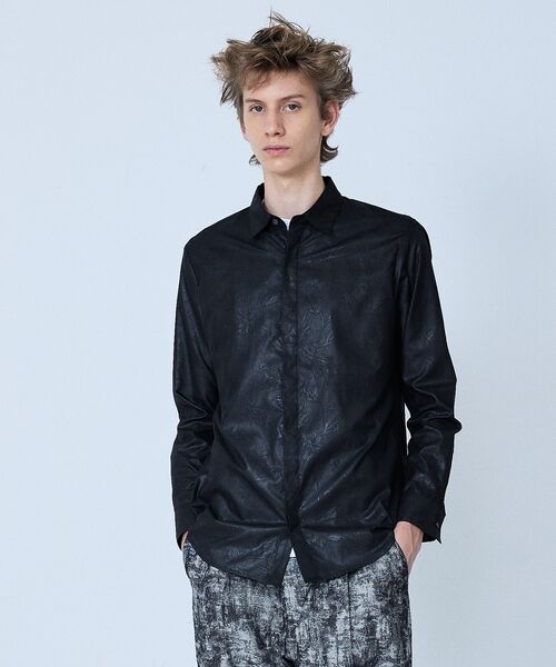 5351POUR LES HOMMES / 5351プール・オム シャツ・ブラウス | 【リーフ柄】エンボス 長袖 シャツ | 詳細22