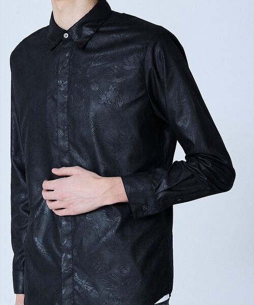 5351POUR LES HOMMES / 5351プール・オム シャツ・ブラウス | 【リーフ柄】エンボス 長袖 シャツ | 詳細11