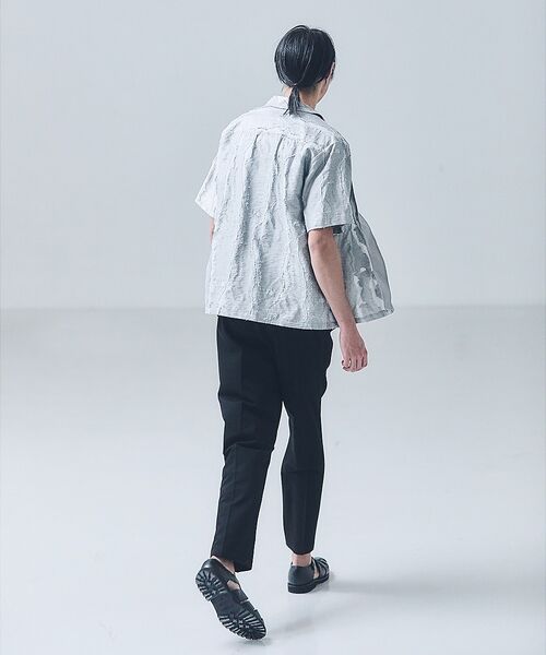 5351POUR LES HOMMES / 5351プール・オム シャツ・ブラウス | カットジャカード オープンカラーシャツ【予約】 | 詳細12